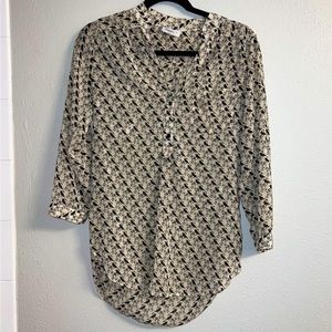 Alter Small Black and Cream Blouse